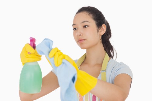 Professional carpet cleaners refreshing a living room carpet in Morden Park
