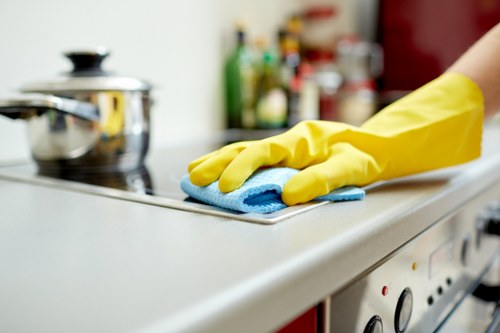 Professional upholstery cleaning in a Morden Park living room