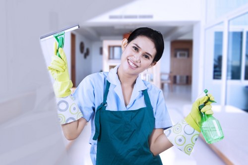 Low-waste carpet cleaning supplies and recyclable packaging prepared for reuse