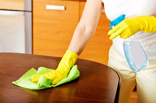 Local carpet cleaning service restoring a high-traffic hallway carpet